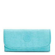 KIPLING Large Wallet Female Deepest Aqua Money Land