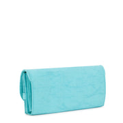 KIPLING Large Wallet Female Deepest Aqua Money Land