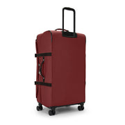 Kipling Large Wheeled Luggage Female Flaring Rust Spontaneous L