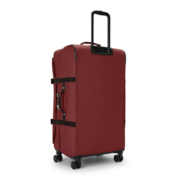 Kipling Large Wheeled Luggage Female Flaring Rust Spontaneous L