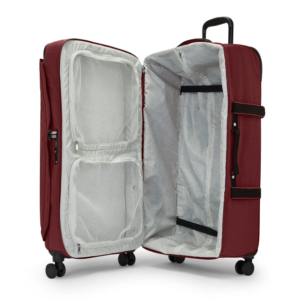 Kipling Large Wheeled Luggage Female Flaring Rust Spontaneous L