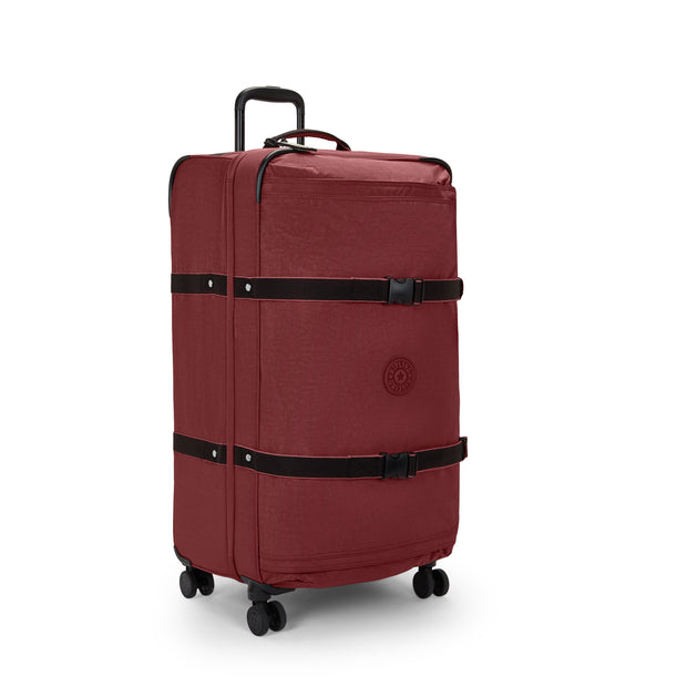 Kipling Large Wheeled Luggage Female Flaring Rust Spontaneous L