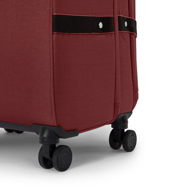 Kipling Large Wheeled Luggage Female Flaring Rust Spontaneous L