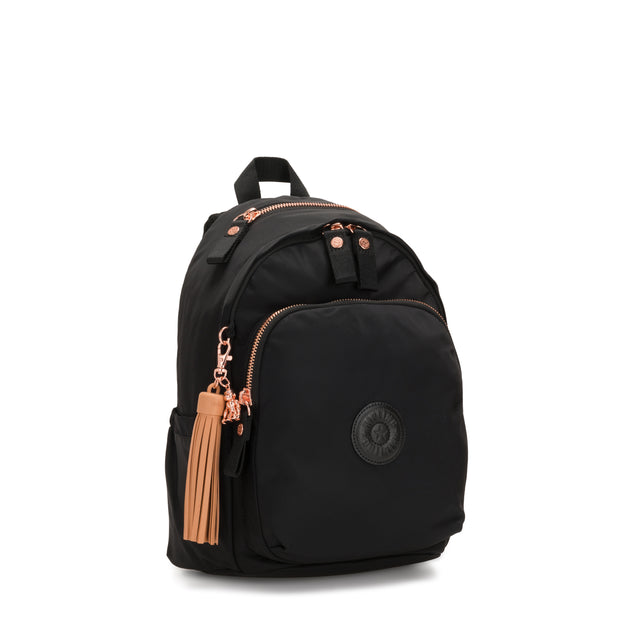 Kipling Medium Backpack Female Rose Black Delia