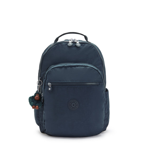 KIPLING Large backpack (with laptop compartment) Unisex True Blue Tonal Seoul Lap