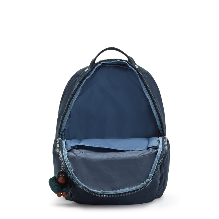 KIPLING Large backpack (with laptop compartment) Unisex True Blue Tonal Seoul Lap