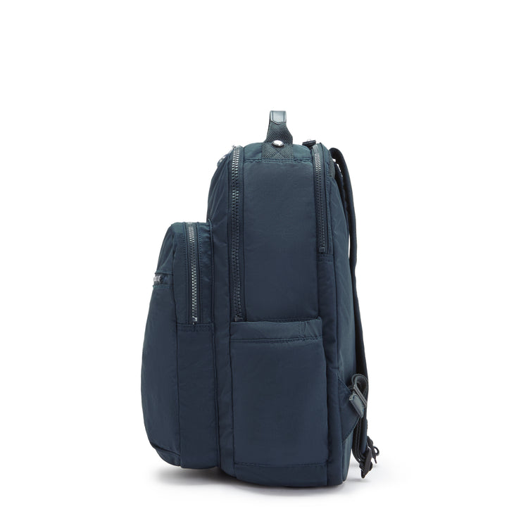 KIPLING Large backpack (with laptop compartment) Unisex True Blue Tonal Seoul Lap