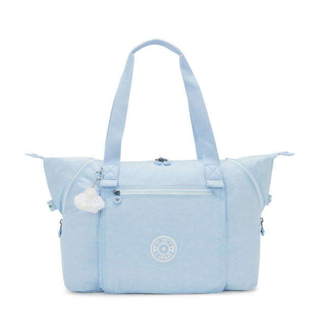 KIPLING Multi-Use Large Tote with Expandable Front Pocket Female Frost Blue Bl Wellness Art M