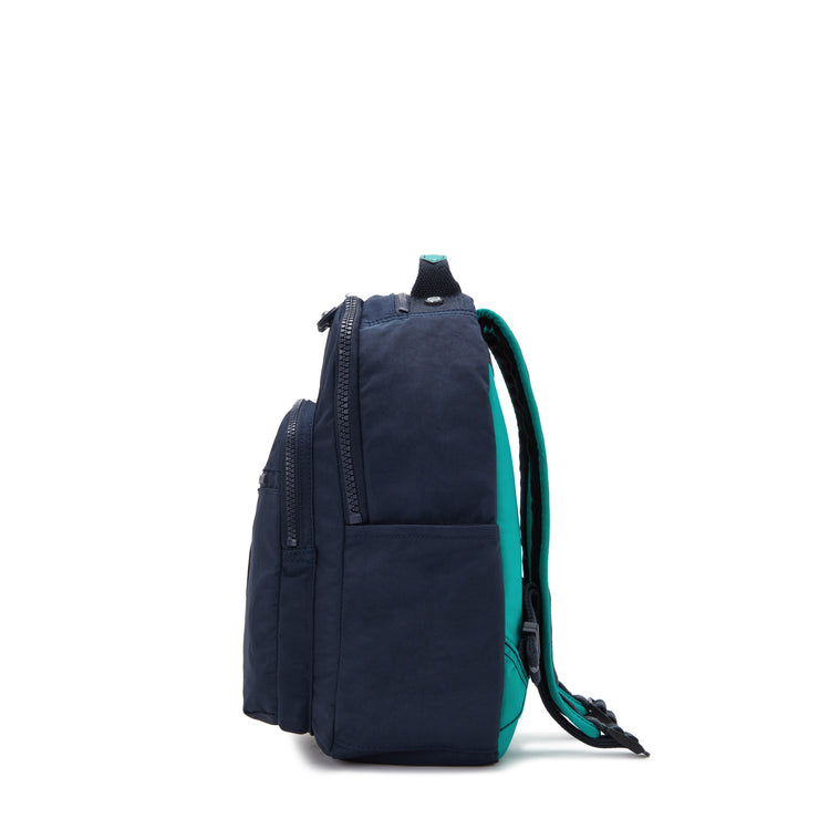 KIPLING Small Backpack (With Laptop Protection) Unisex Blue Green Bl Seoul S