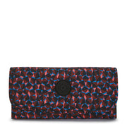 KIPLING Large Wallet Female Happy Squares Money Land