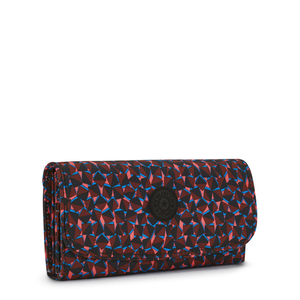 Kipling Large Wallet Female Happy Squares Money Land