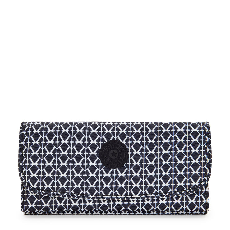 KIPLING Large wallet Female Signature Print Money Land