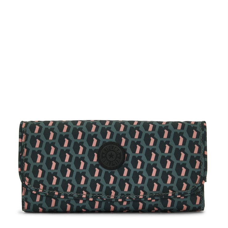 KIPLING Large Wallet Female 3D K Pink Money Land