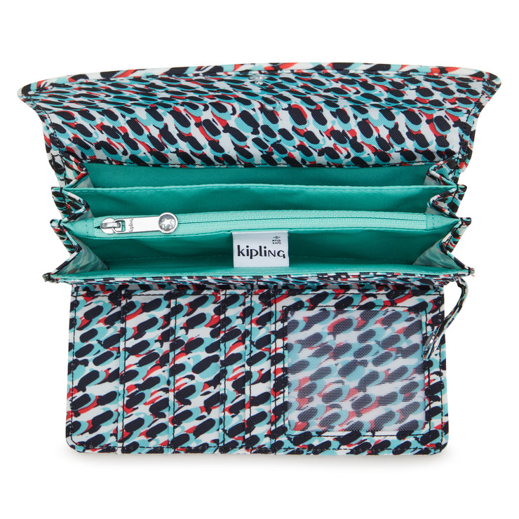 KIPLING Large wallet Female Abstract Print Money Land  -  I4437-GN6
