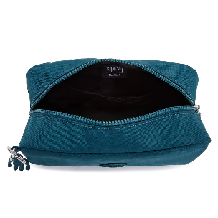 Kipling Medium Pouch Female Cosmic Emerald Gleam