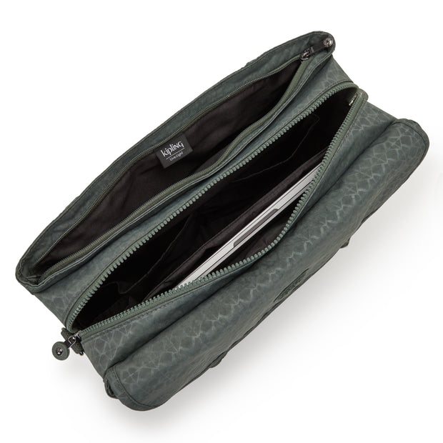 Kipling Small Working Bag (With Removable Shoulderstrap) Female Sign Green Embosse Superworker S