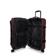 Kipling Medium Wheeled Luggage Female Happy Squares Spontaneous M