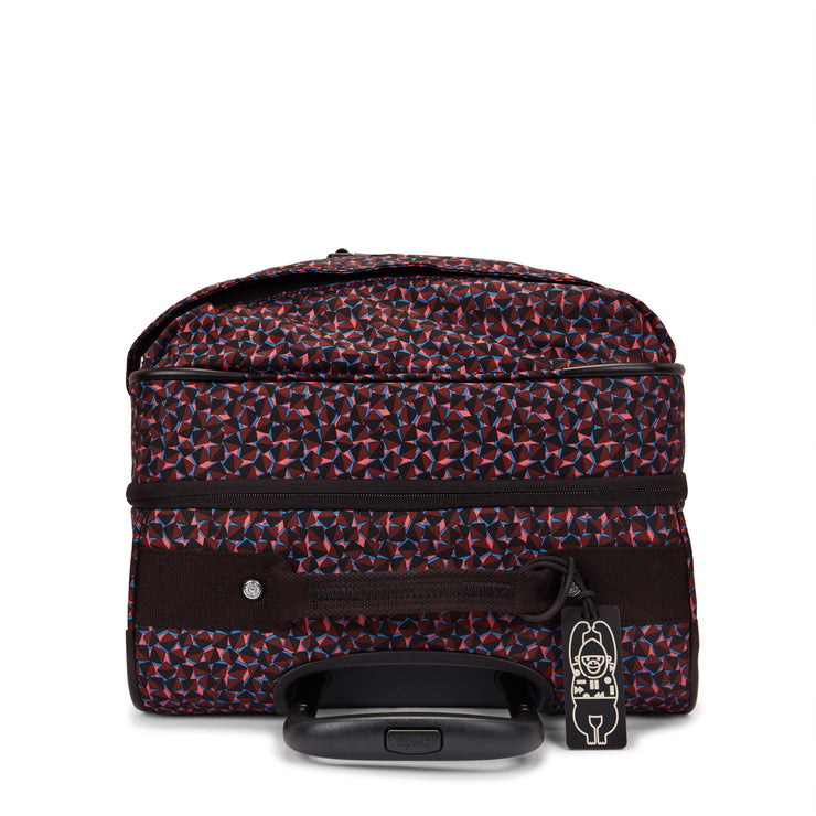 Kipling Medium Wheeled Luggage Female Happy Squares Spontaneous M