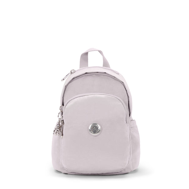 KIPLING Small Backpack Female Gleam Silver Delia Mini