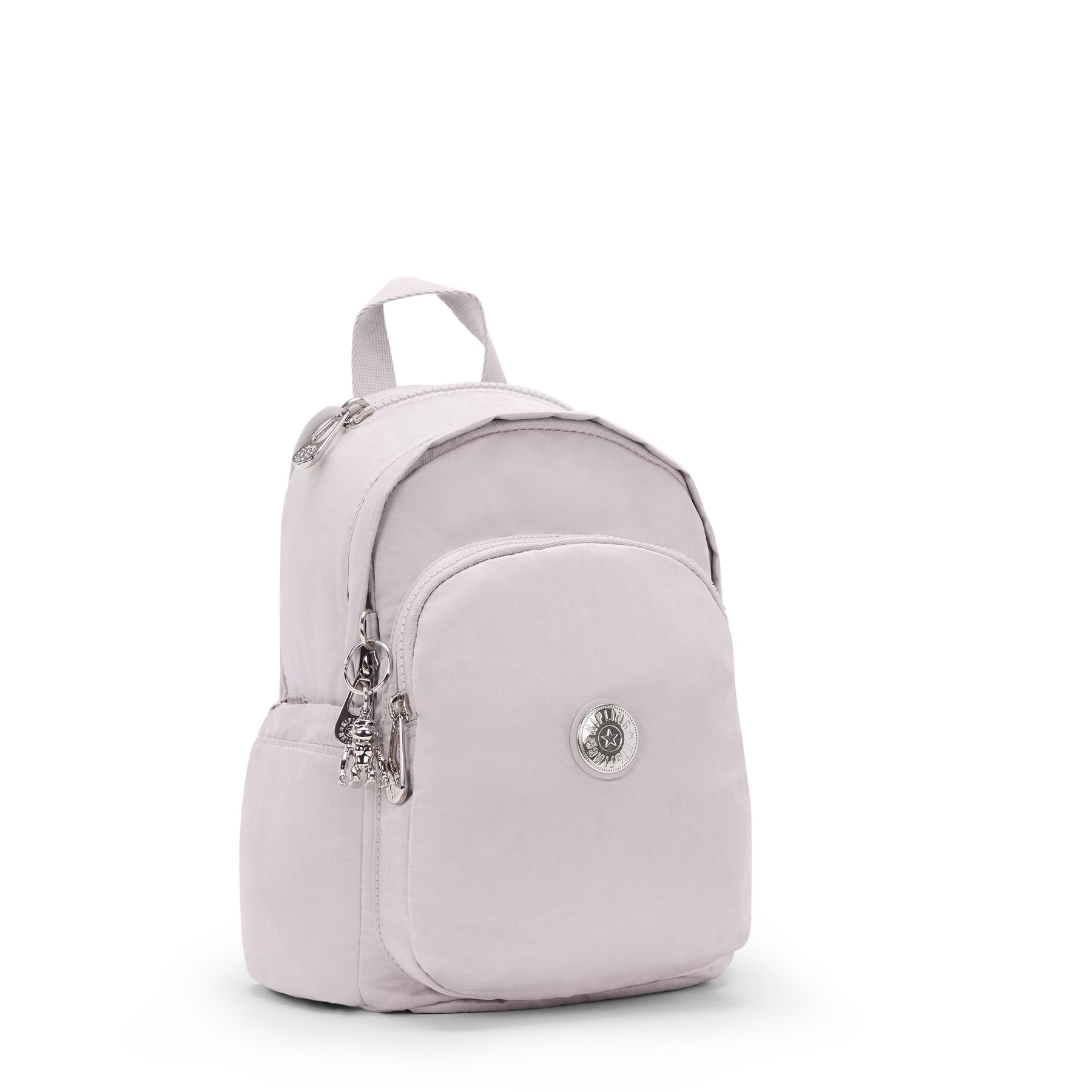 KIPLING Small Backpack Female Gleam Silver Delia Mini - I4563-K6G