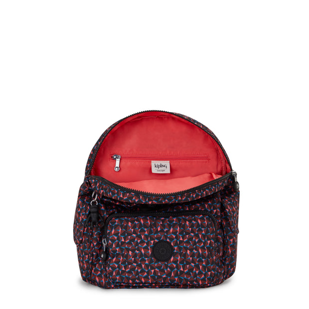Kipling Small Backpack Female Happy Squares City Pack S