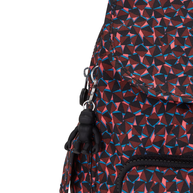Kipling Small Backpack Female Happy Squares City Pack S  -  I4581-B3X