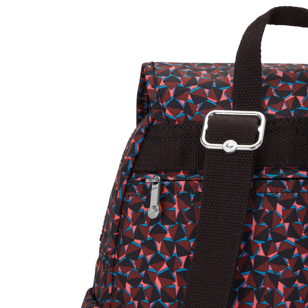 Kipling Small Backpack Female Happy Squares City Pack S