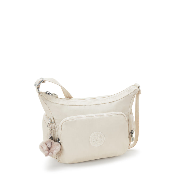 KIPLING Medium Crossbody Bag with Adjustable Straps Female Beige Pearl Gabb S