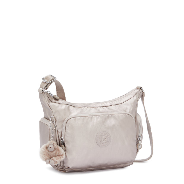 KIPLING Medium Crossbody Bag with Adjustable Straps Female Metallic Glow Gabb S