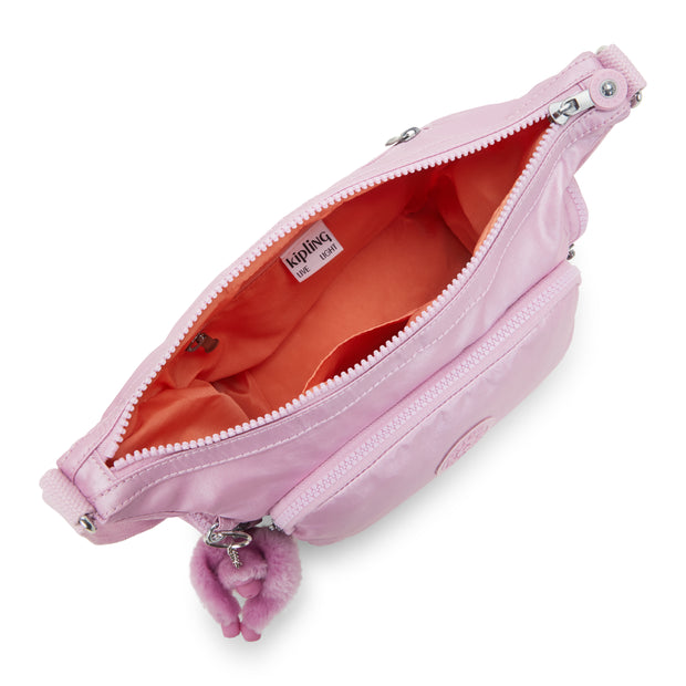KIPLING Medium Crossbody Bag with Adjustable Straps Female Metallic Lilac Gabb S