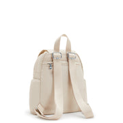 KIPLING Mini Backpack with Adjustable Straps Female Beige Pearl City Zip Mini