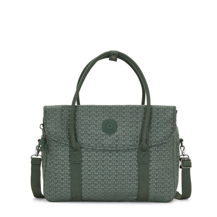 KIPLING Working Bag (With Removable Shoulderstrap) Female Sign Green Embosse Superworker