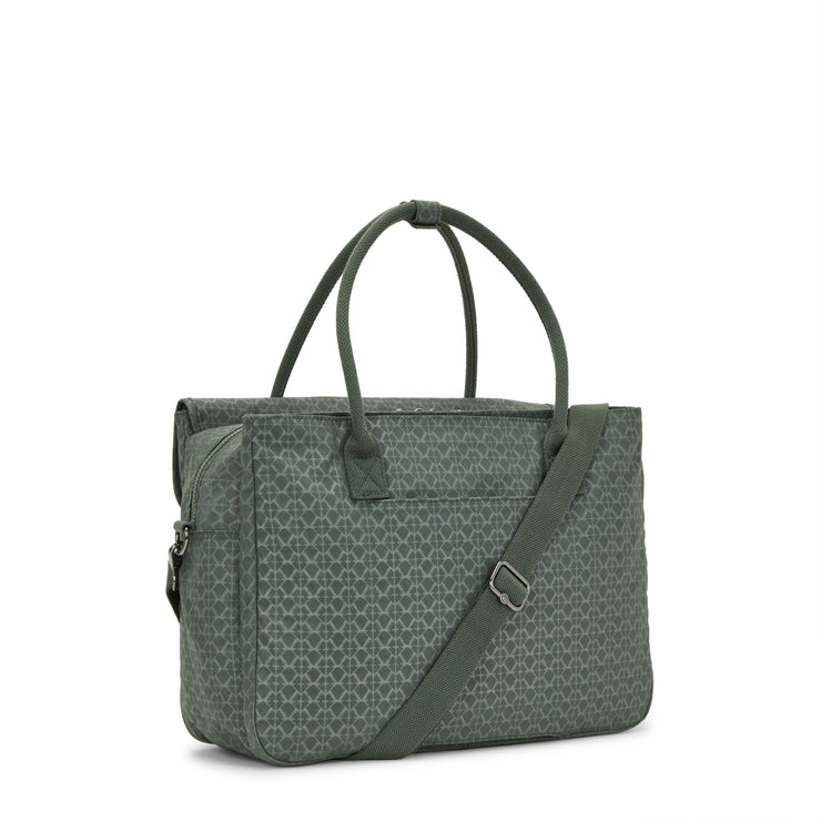 Kipling Working Bag (With Removable Shoulderstrap) Female Sign Green Embosse Superworker