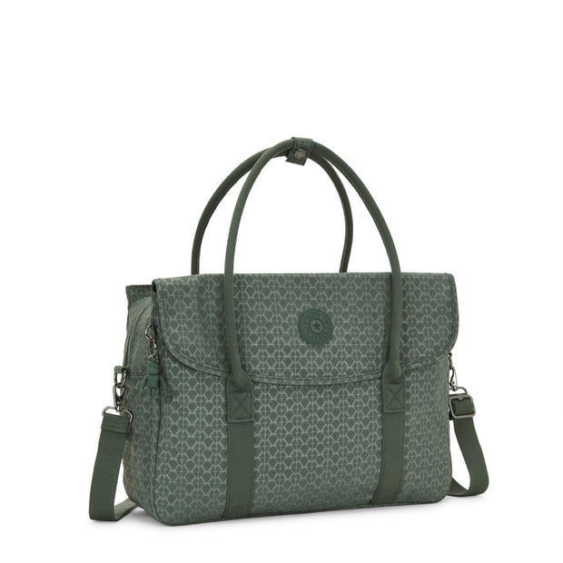 Kipling Working Bag (With Removable Shoulderstrap) Female Sign Green Embosse Superworker