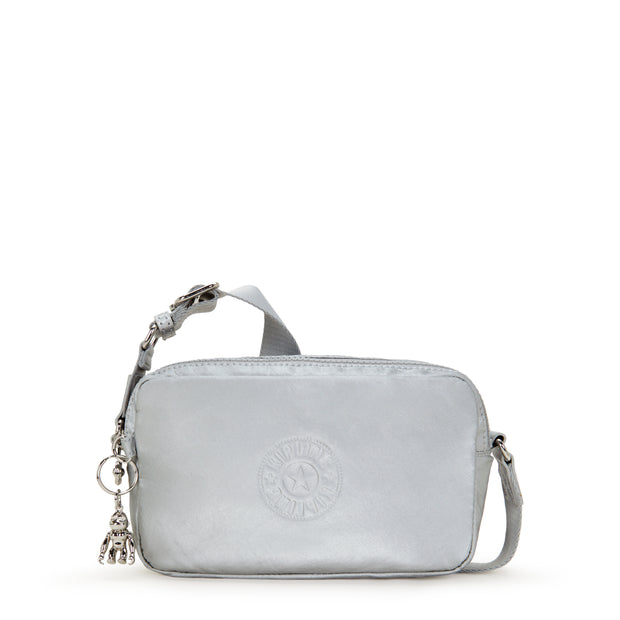 KIPLING Small crossbody Female Silver Glam Milda