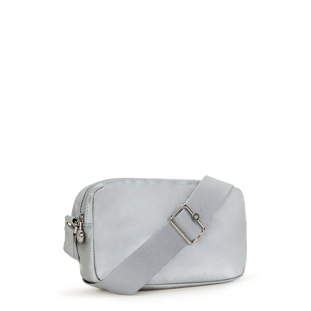 KIPLING Small crossbody Female Silver Glam Milda