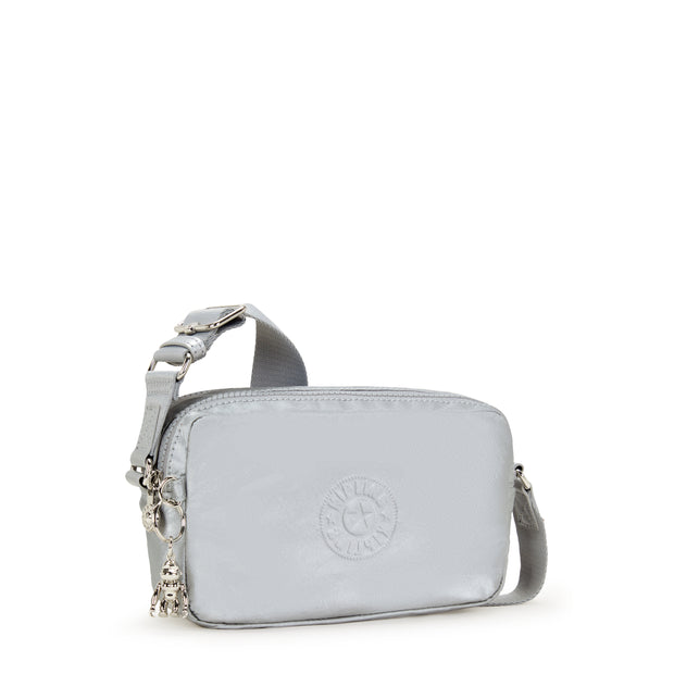 KIPLING Small crossbody Female Silver Glam Milda