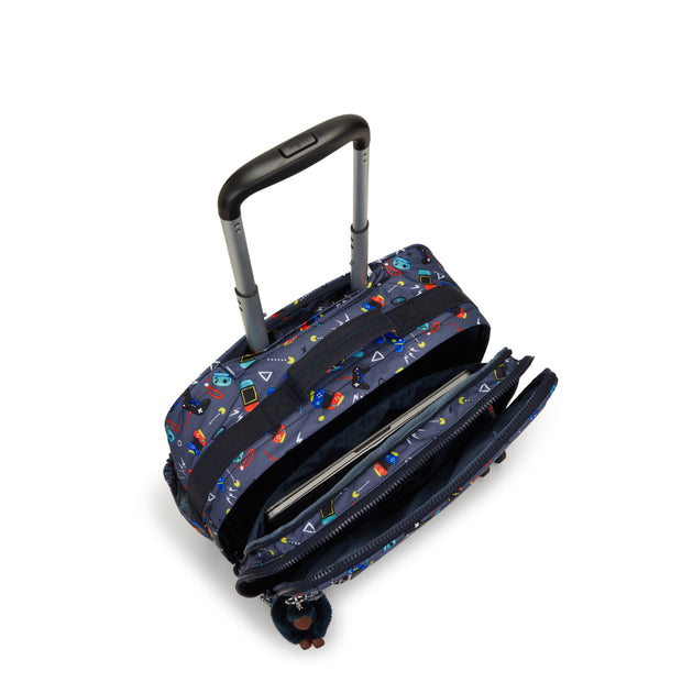 Kipling Large Wheeled Bag Female Gaming Grey New Storia