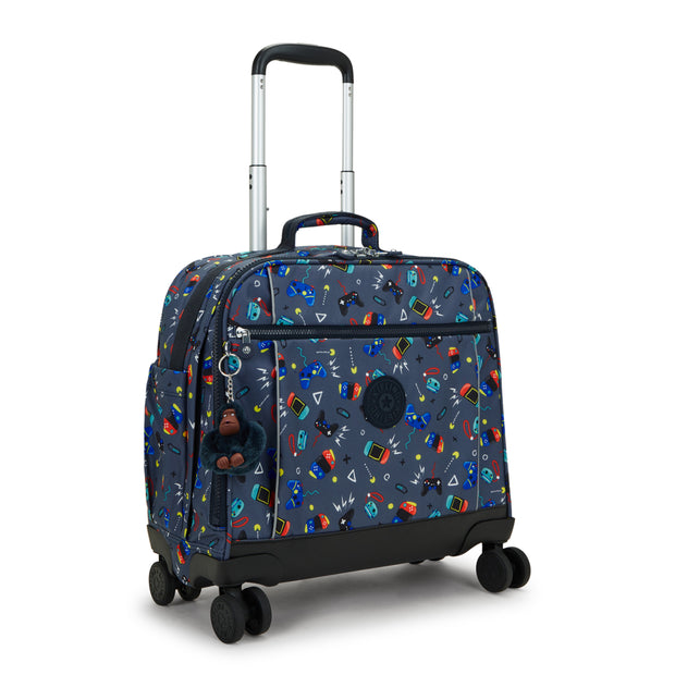 Kipling Large Wheeled Bag Female Gaming Grey New Storia