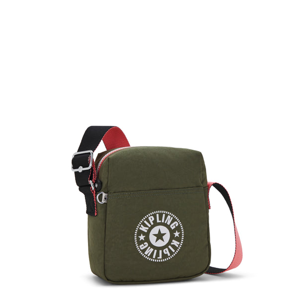 Kipling Small Crossbody Unisex Strong Moss Ce Chaz