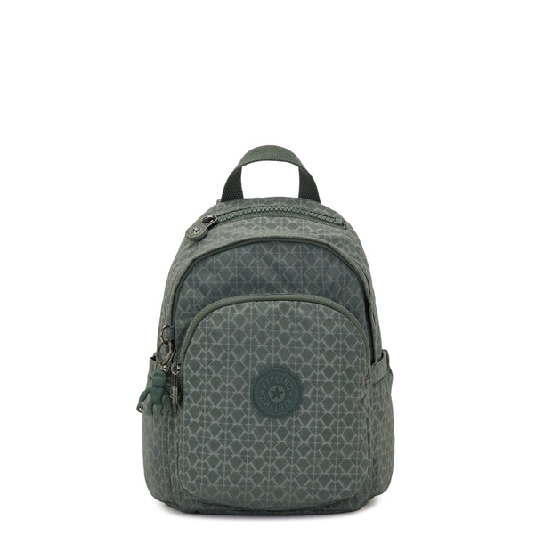 KIPLING Small Backpack Female Sign Green Embosse Delia Mini