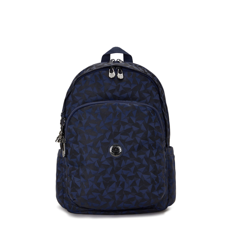 KIPLING Large Backpack Female Endless Navy Jacquard Delia M