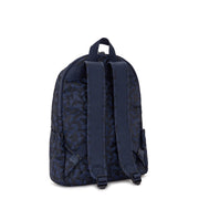 Kipling Large Backpack Female Endless Navy Jacquard Delia M