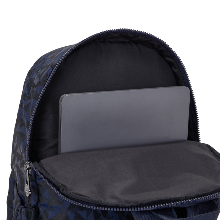 Kipling Large Backpack Female Endless Navy Jacquard Delia M  -  I5000-3QA