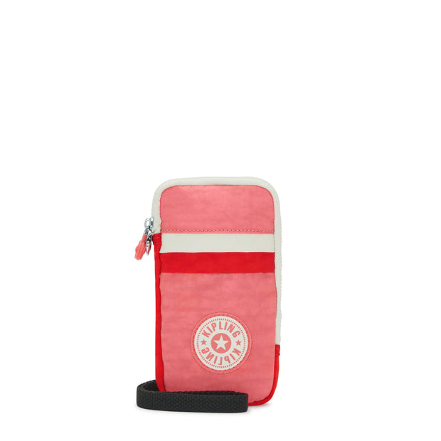 KIPLING Phone Bag (With Removable Strap) Female Tango Pink Block Clark