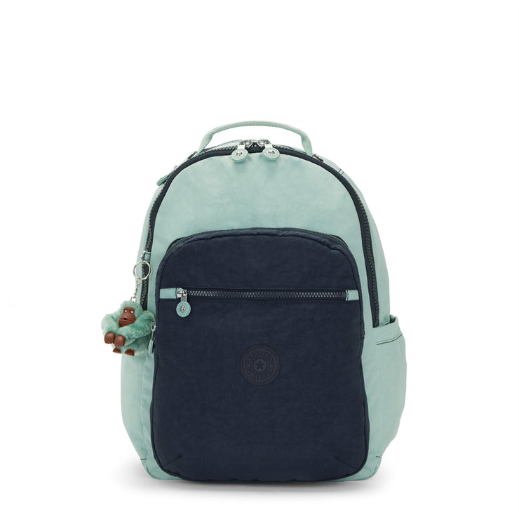 KIPLING Large Backpack Female Sea Green Block Seoul