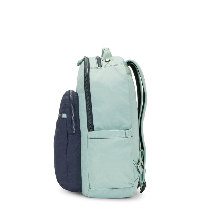Kipling Large Backpack Female Sea Green Block Seoul  -  I5140-P3W