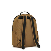 Kipling Large Backpack Female Warm Beige Combo Seoul