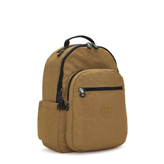 Kipling Large Backpack Female Warm Beige Combo Seoul