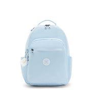 KIPLING Large Backpack Female Frost Blue Bl Seoul